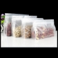 5 pcs Semi-transparent Plastic Fat Bottom Bag for Snacks Wide Bottom Ziplock Pouch